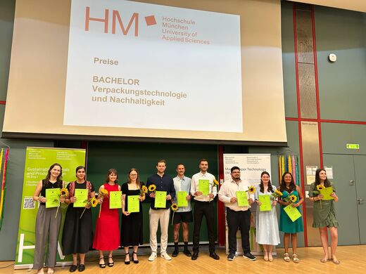 Nachwuchs für die Papier- und Verpackungsindustrie: Verabschiedung an der Hochschule München
