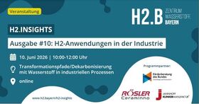 Zentrum Wasserstoff Bayern: Dekarbonisierungsstrategien in der Industrie am 10.06.2026